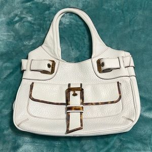 Dolce Gabbana white leather handbag